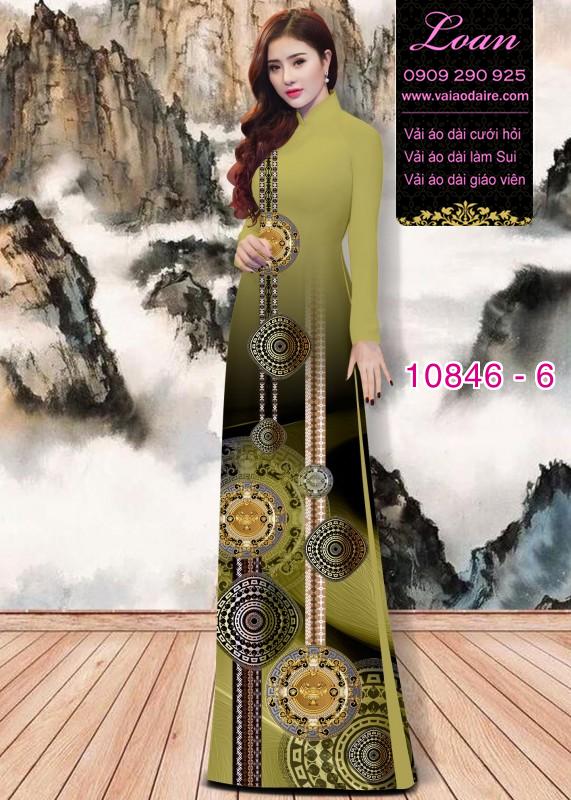 Vải áo dài hoa 3D