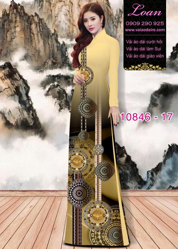 Vải áo dài hoa 3D