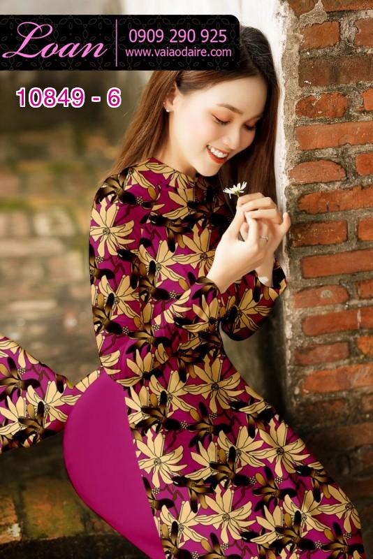 Vải áo dài hoa đều Vải áo dài hoa đều