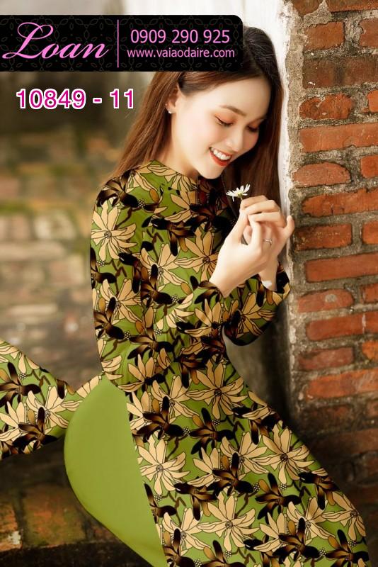 Vải áo dài hoa đều Vải áo dài hoa đều