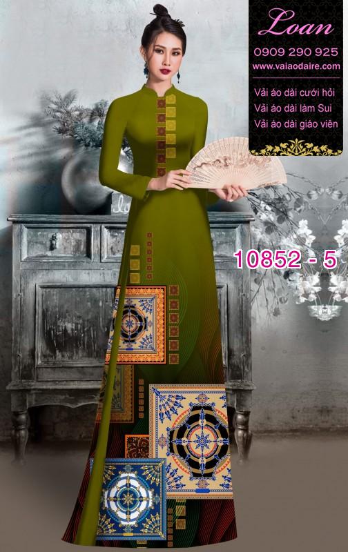 Vải áo dài hoa 3D