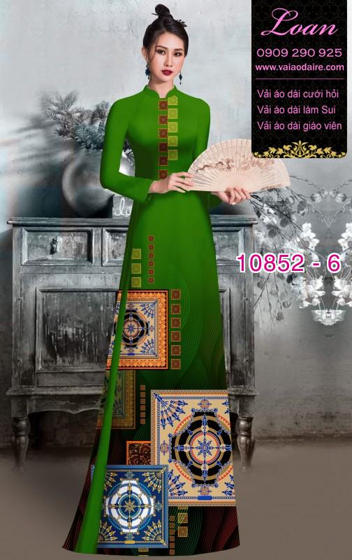 Vải áo dài hoa 3D