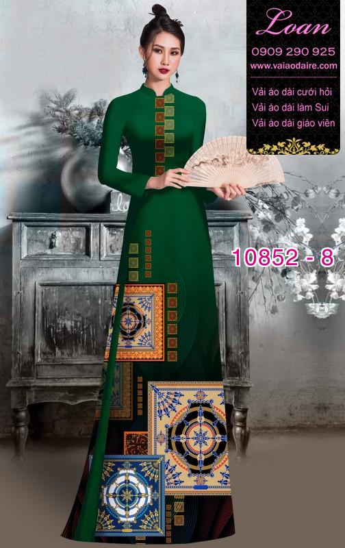 Vải áo dài hoa 3D