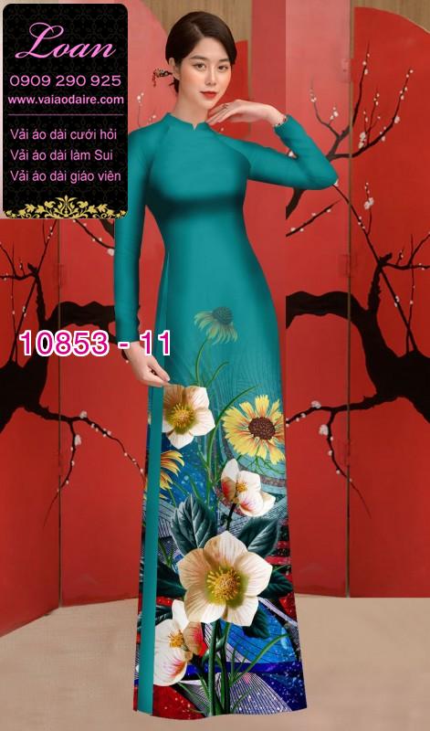 Vải áo dài hoa 3D Vải áo dài hoa 3D