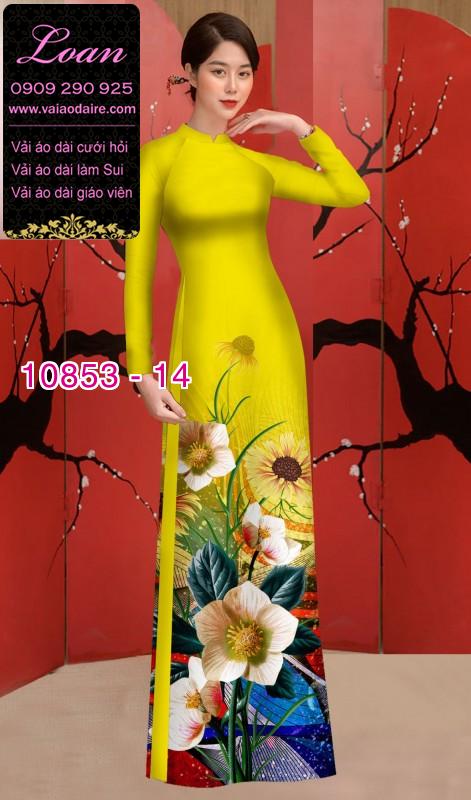 Vải áo dài hoa 3D Vải áo dài hoa 3D