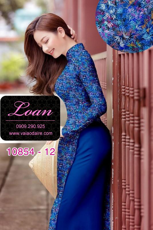 Vải áo dài hoa nhí Vải áo dài hoa nhí
