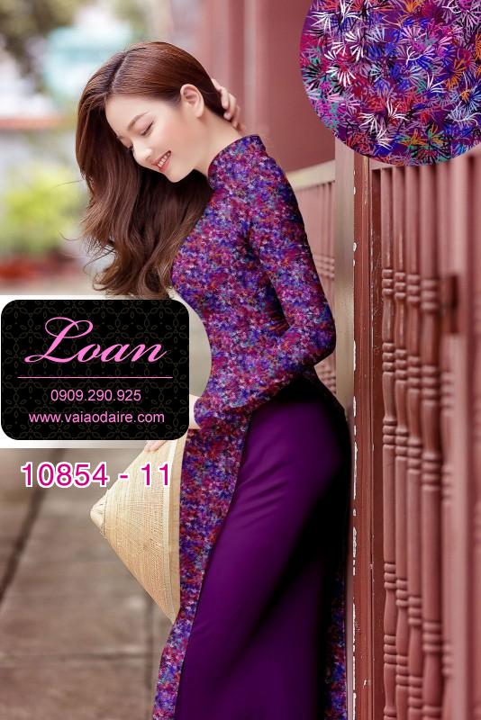 Vải áo dài hoa nhí Vải áo dài hoa nhí