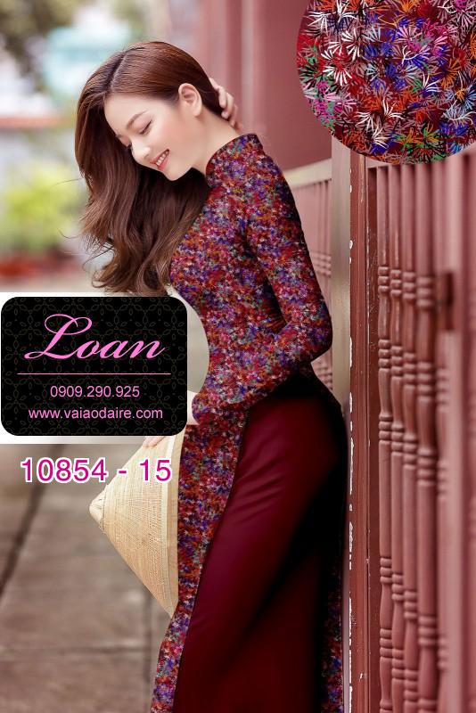 Vải áo dài hoa nhí Vải áo dài hoa nhí