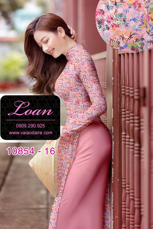 Vải áo dài hoa nhí Vải áo dài hoa nhí