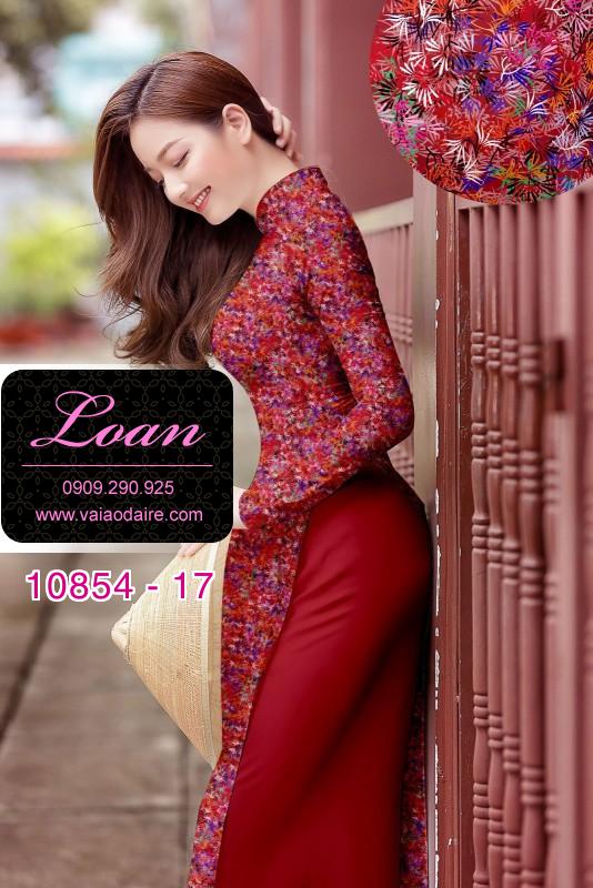 Vải áo dài hoa nhí Vải áo dài hoa nhí