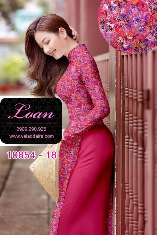 Vải áo dài hoa nhí Vải áo dài hoa nhí