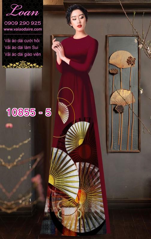 Vải áo dài hình quạt