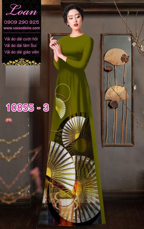 Vải áo dài hình quạt