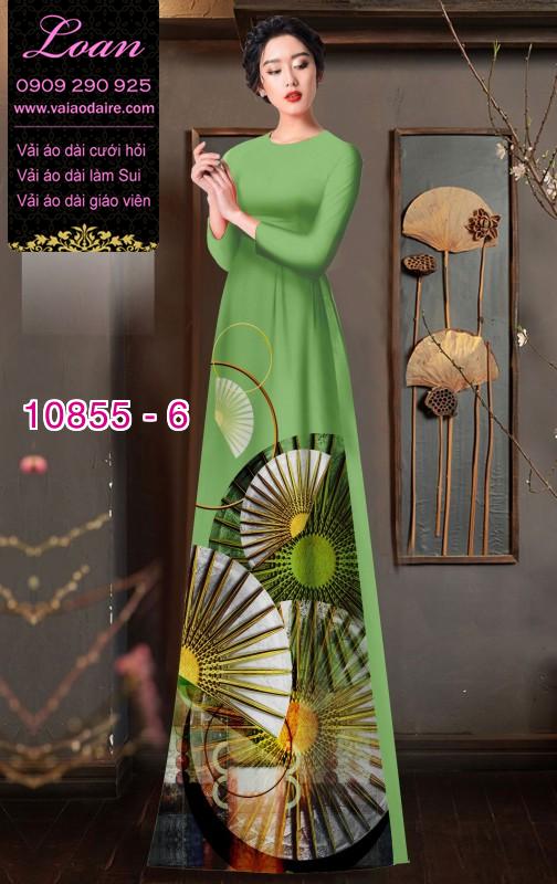 Vải áo dài hình quạt