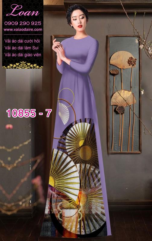 Vải áo dài hình quạt