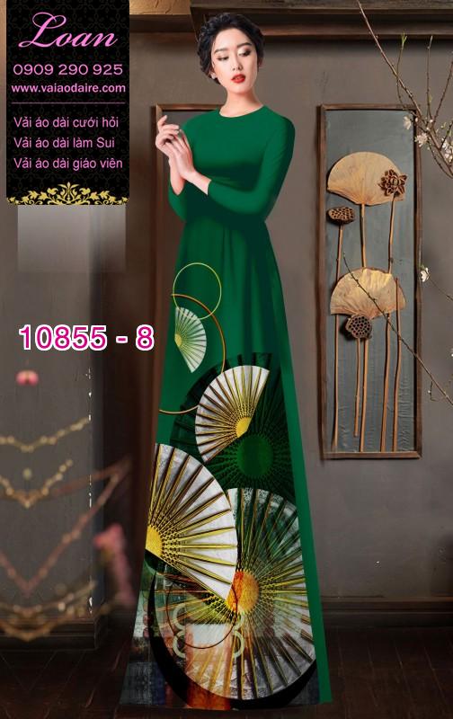Vải áo dài hình quạt