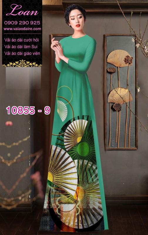 Vải áo dài hình quạt
