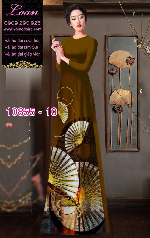 Vải áo dài hình quạt