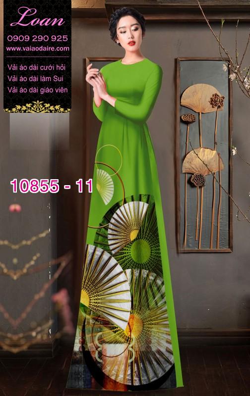 Vải áo dài hình quạt