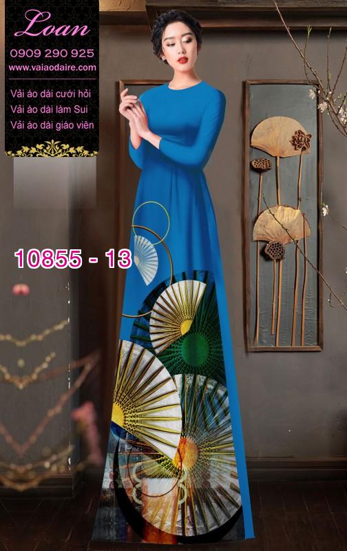 Vải áo dài hình quạt