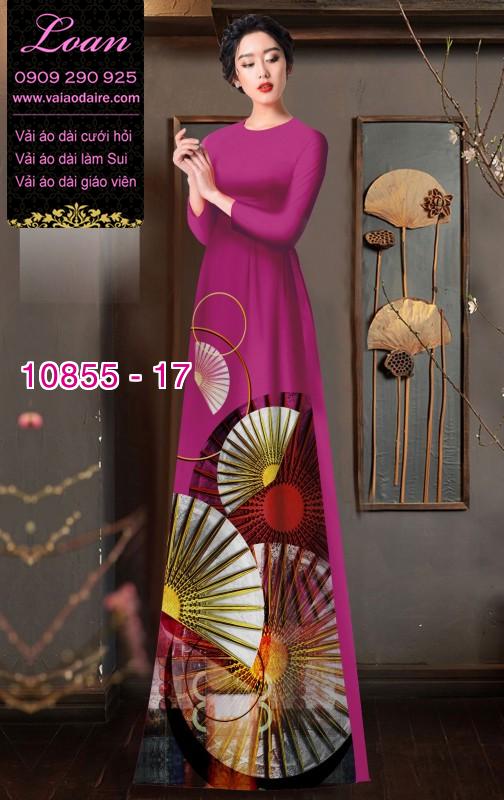 Vải áo dài hình quạt