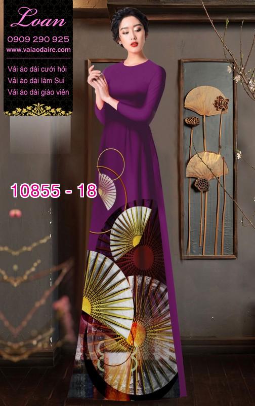 Vải áo dài hình quạt