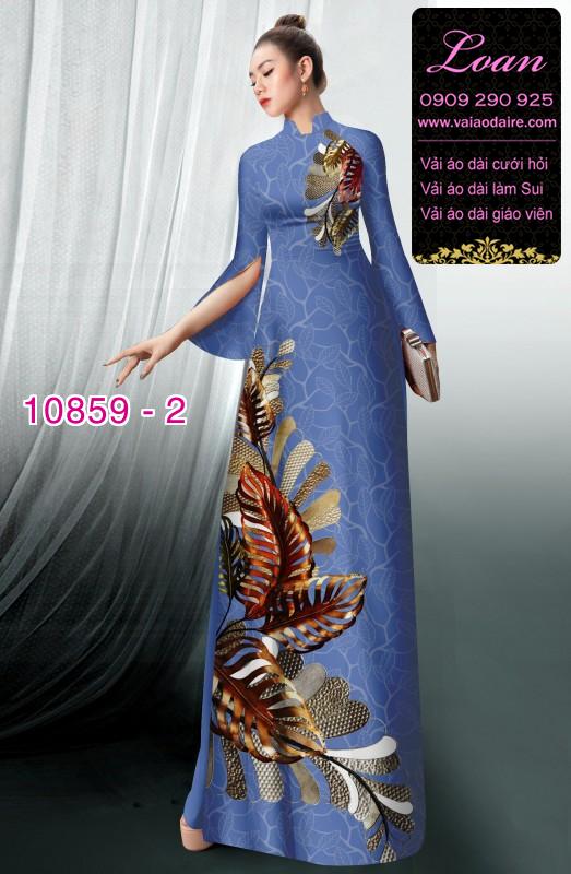 Vải áo dài hoa 3D
