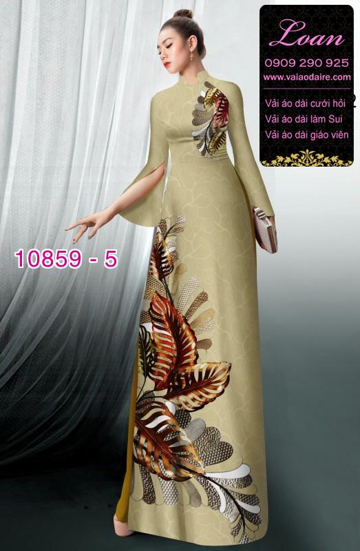 Vải áo dài hoa 3D