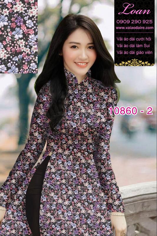 Vải áo dài hoa 3D