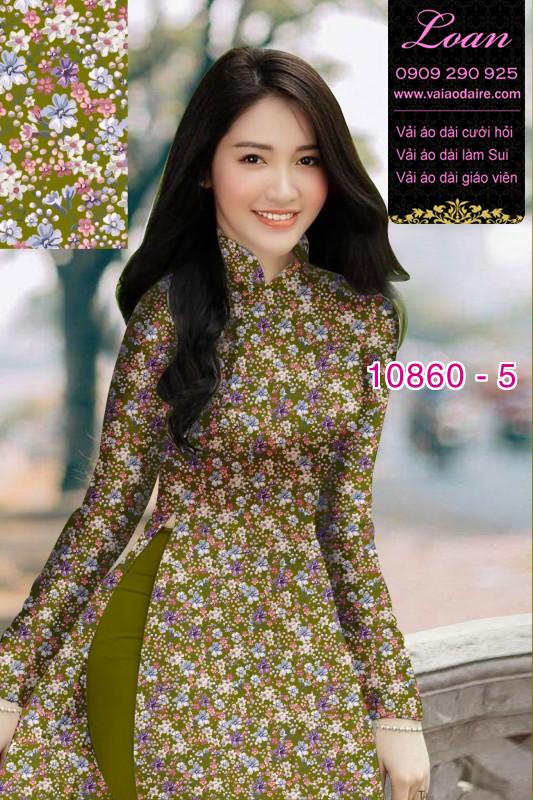 Vải áo dài hoa 3D