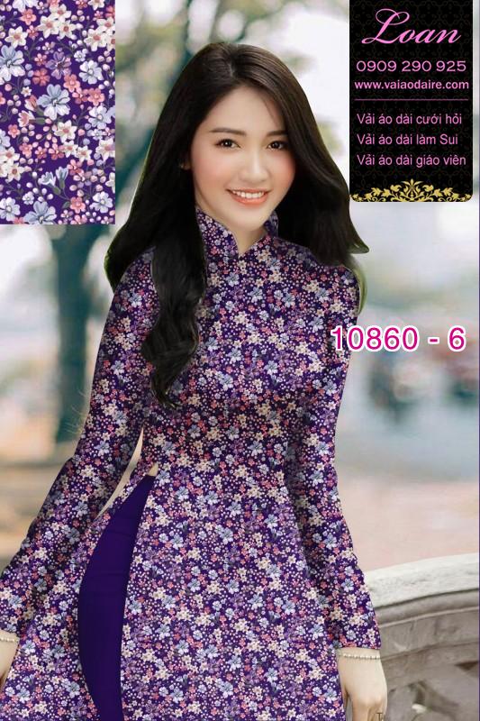 Vải áo dài hoa 3D