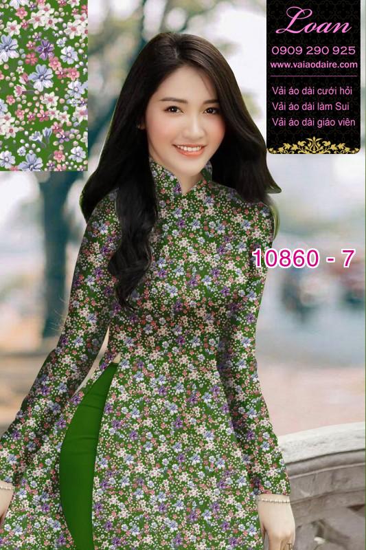 Vải áo dài hoa 3D