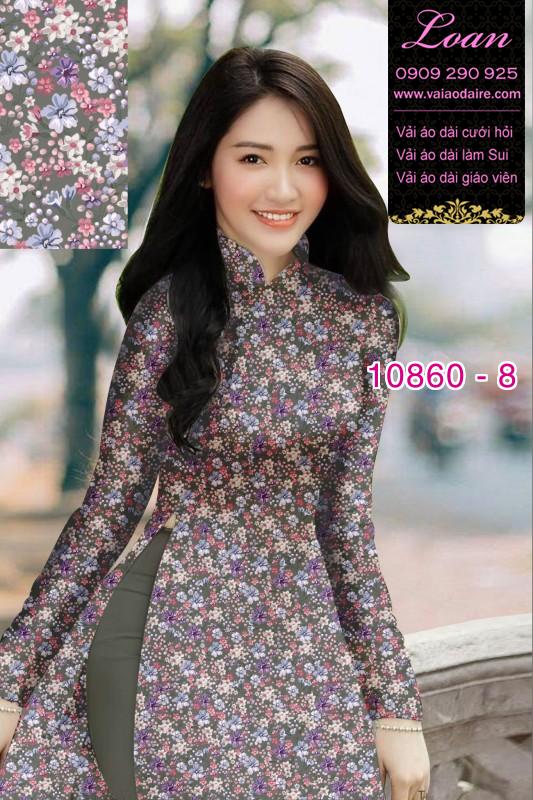 Vải áo dài hoa 3D