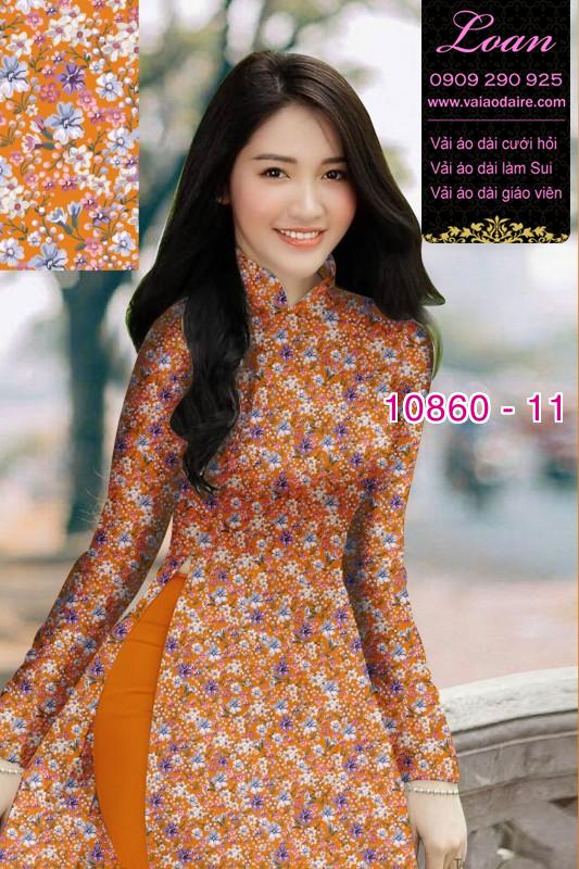Vải áo dài hoa 3D