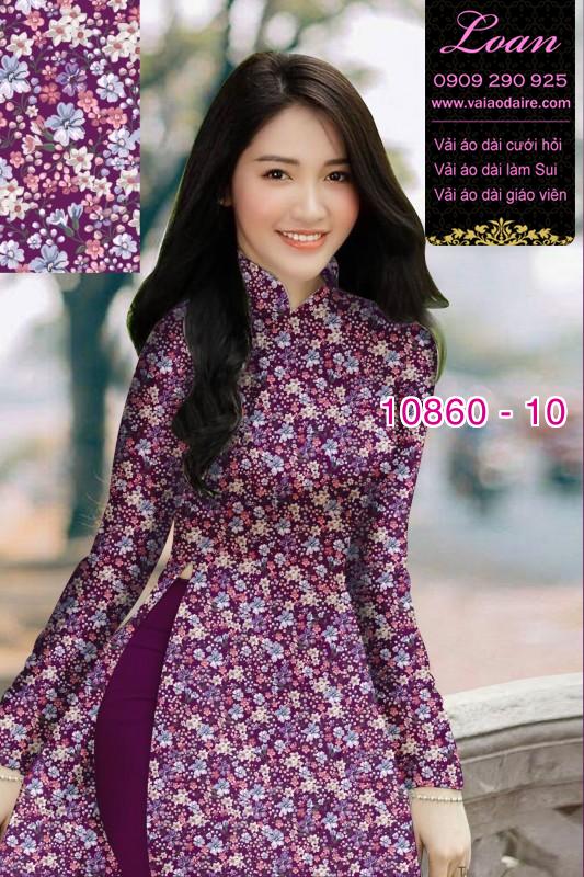 Vải áo dài hoa 3D