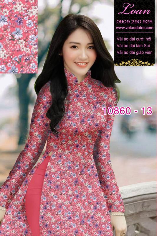 Vải áo dài hoa 3D
