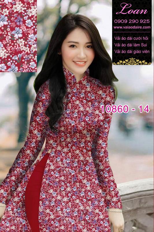 Vải áo dài hoa 3D