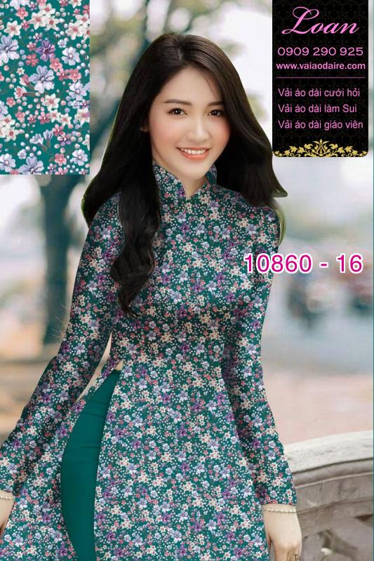 Vải áo dài hoa 3D