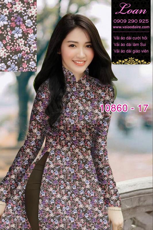 Vải áo dài hoa 3D