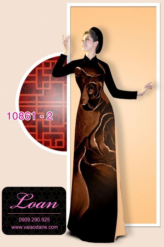 Vải áo dài hoa ảo 3D