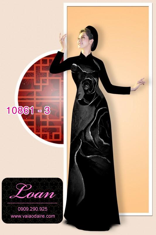 Vải áo dài hoa ảo 3D