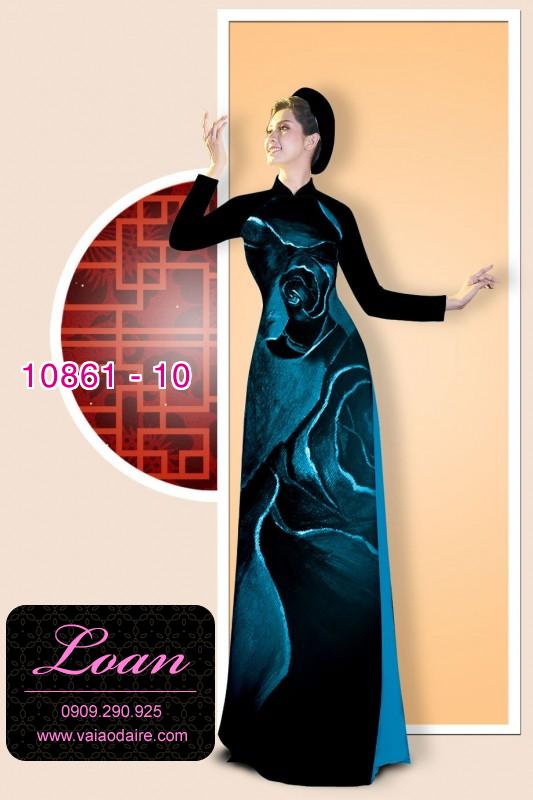 Vải áo dài hoa ảo 3D