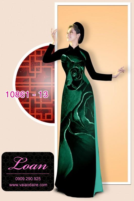 Vải áo dài hoa ảo 3D