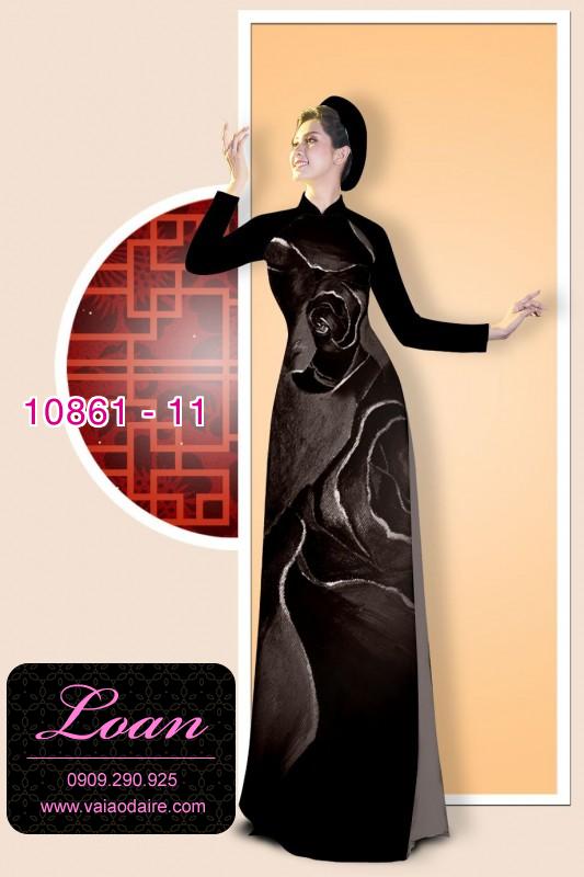 Vải áo dài hoa ảo 3D