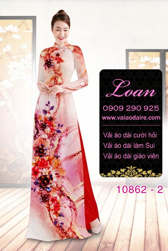 Vải áo dài hoa 3D Vải áo dài hoa 3D