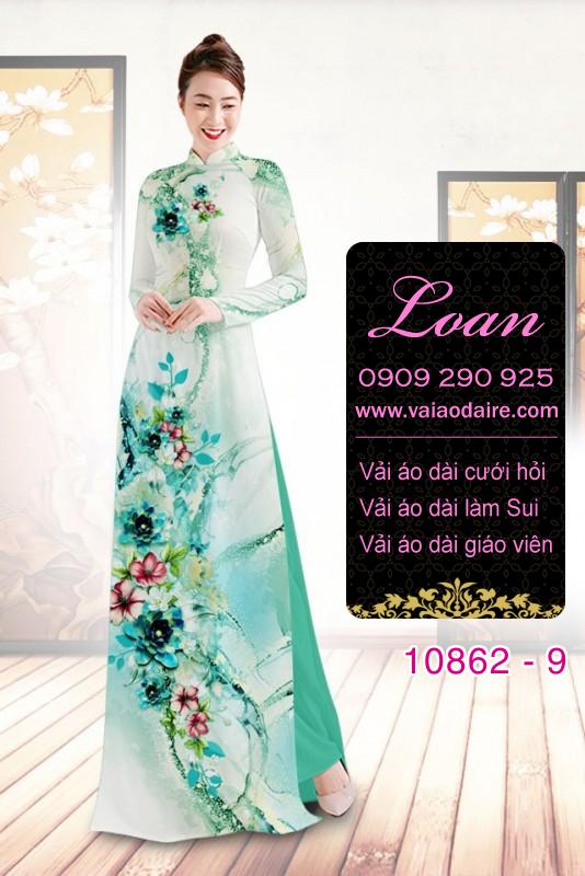 Vải áo dài hoa 3D Vải áo dài hoa 3D