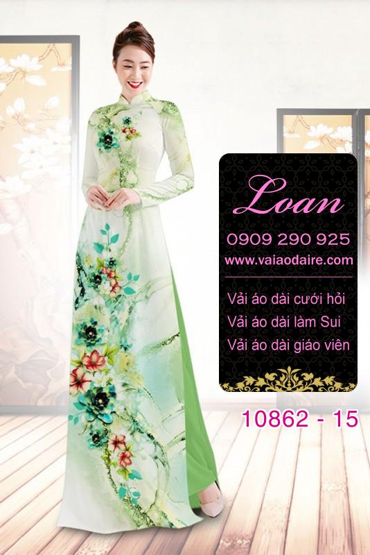 Vải áo dài hoa 3D Vải áo dài hoa 3D