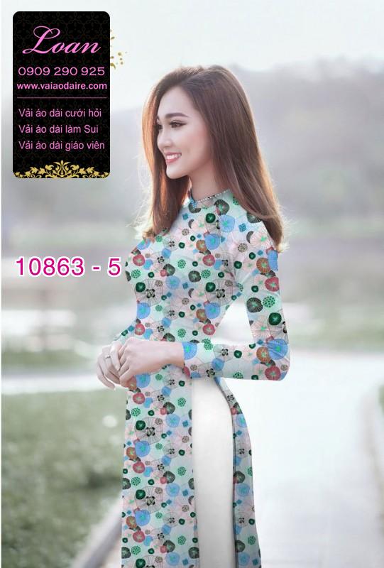 Vải áo dài hoa nhí Vải áo dài hoa nhí
