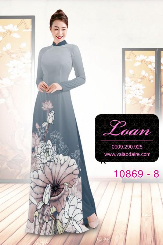 Vải áo dài hoa sen Vải áo dài hoa sen
