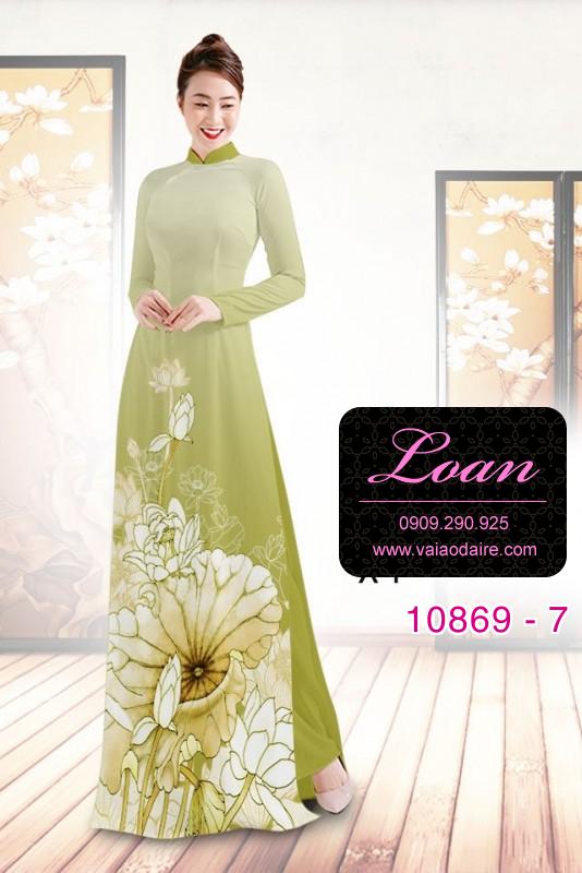 Vải áo dài hoa sen Vải áo dài hoa sen